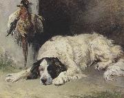 John emms, An English Setter at the end of the Day (mk37)